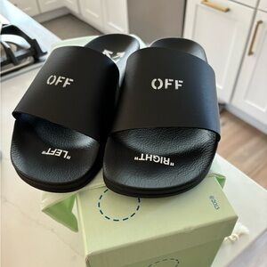 Off white womens slides size 39 new in box w dust bag